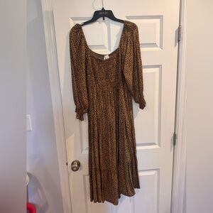Pinkblush Brown Leopard Maxi Dress
